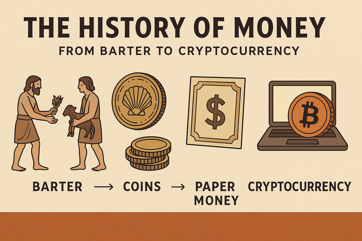 Unearthing the History: How Money Spent Thousands of Years from Barter to Cryptocurrency